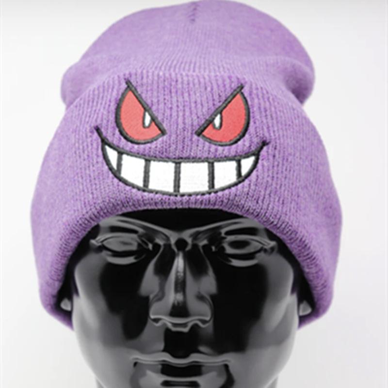 New Adult Knitted Hat Literary Retro Autumn and Winter Warm Wool Ball Pullover Hat and Scarf All In One
