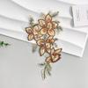 Color Beaded Sequins Embroidery Three-Dimensional Flower Patch Versatile Cheongsam Hanfu Luggage Clothing Decorative Cloth Sticker Accessories