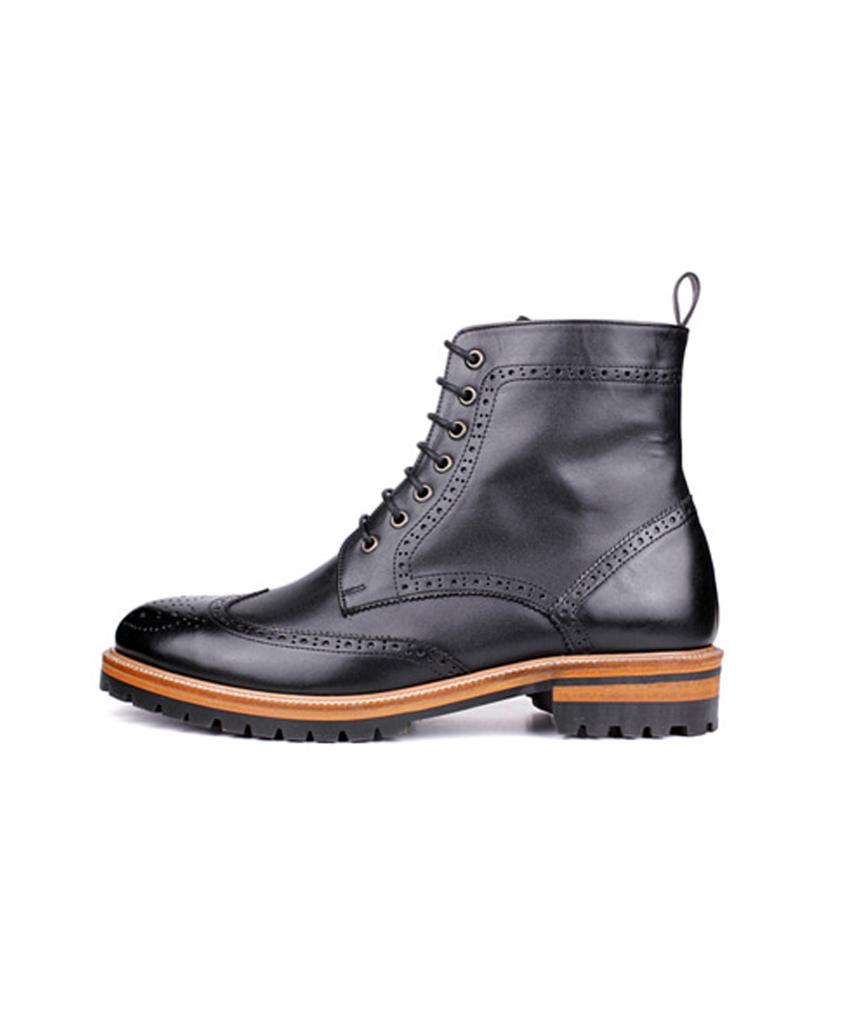 Eirene Ei006 Wingtip Boots Black