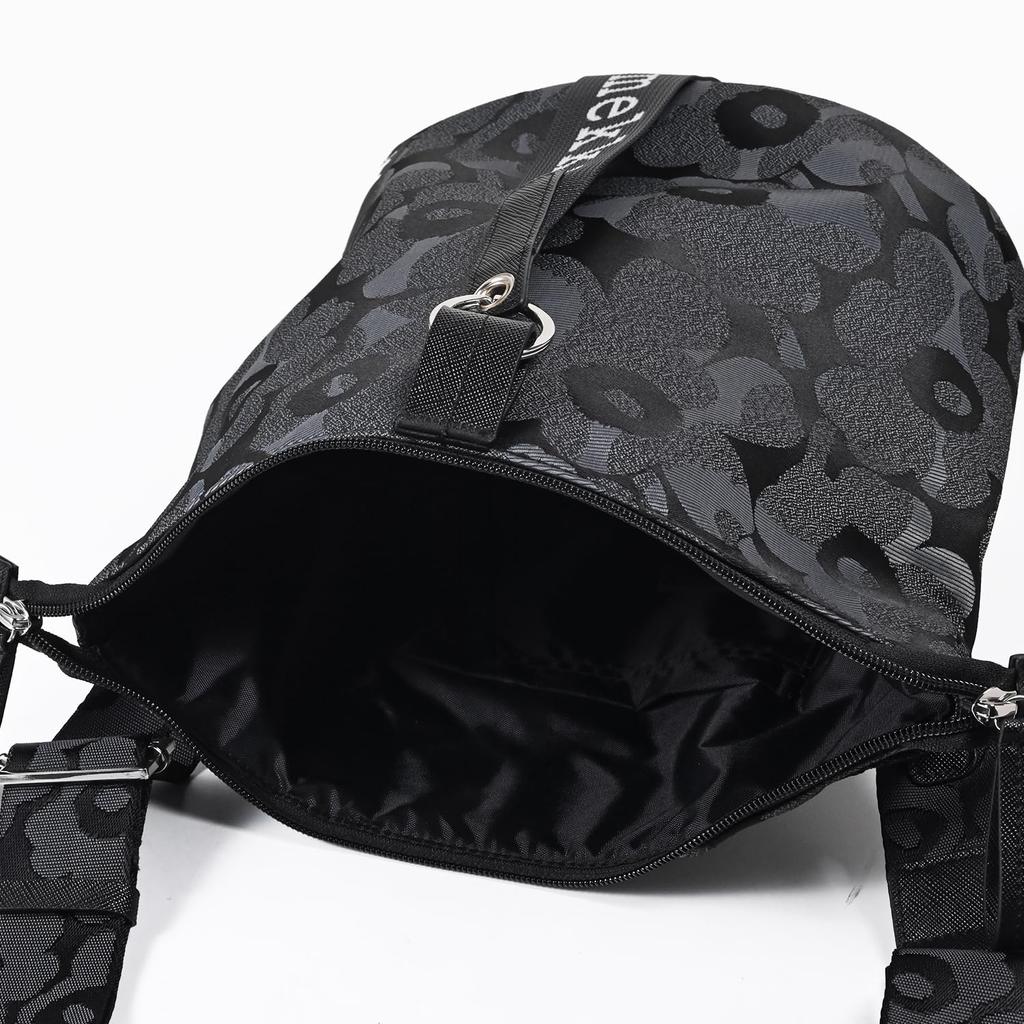 Shoulder Bag Crossbody Carry All Wear All Day Unikko Dark Gray 95837 095837 991 Nordic Goods Nordic Design [Marimekko] Women's [Item]