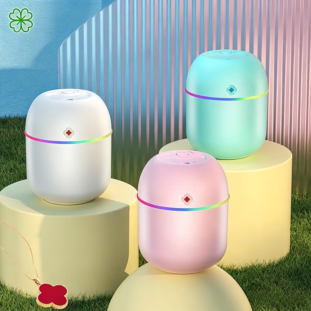 250ML Mini Air Humidifier Aroma Essential Oil Diffuser with LED Color Lamp Ultrasonic Mist Maker USB Plug in For Home Office Car