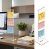 1pc of Detachable Transparent Acrylic Memo Board, Computer Screen Memo Clip Board, Message Board, Office Desktop Accessories