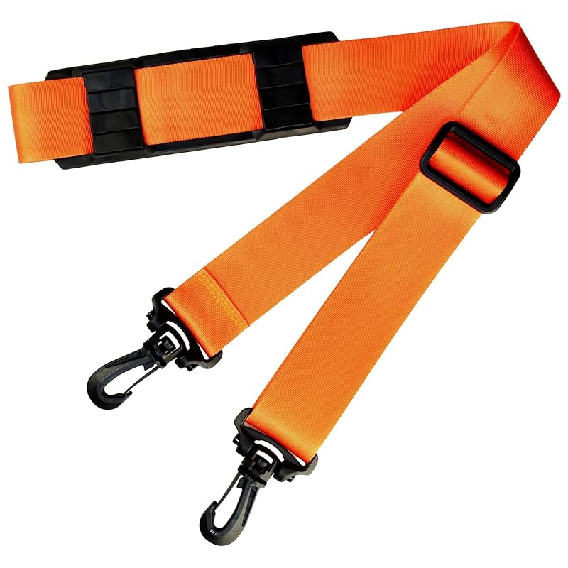 

No BoRDER FABLT shoulder belt strap [Shoulder rest included] [made in Japan] Thick [38mm width] orange SN38LOR