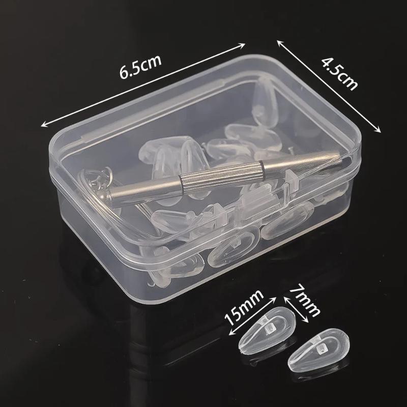 

DIY Soft Silicone Air Chamber Glasses Eyeglasses Nose Pads With Screwdriver Replacement Repair Tools Anti-slip Nose Pad Screw