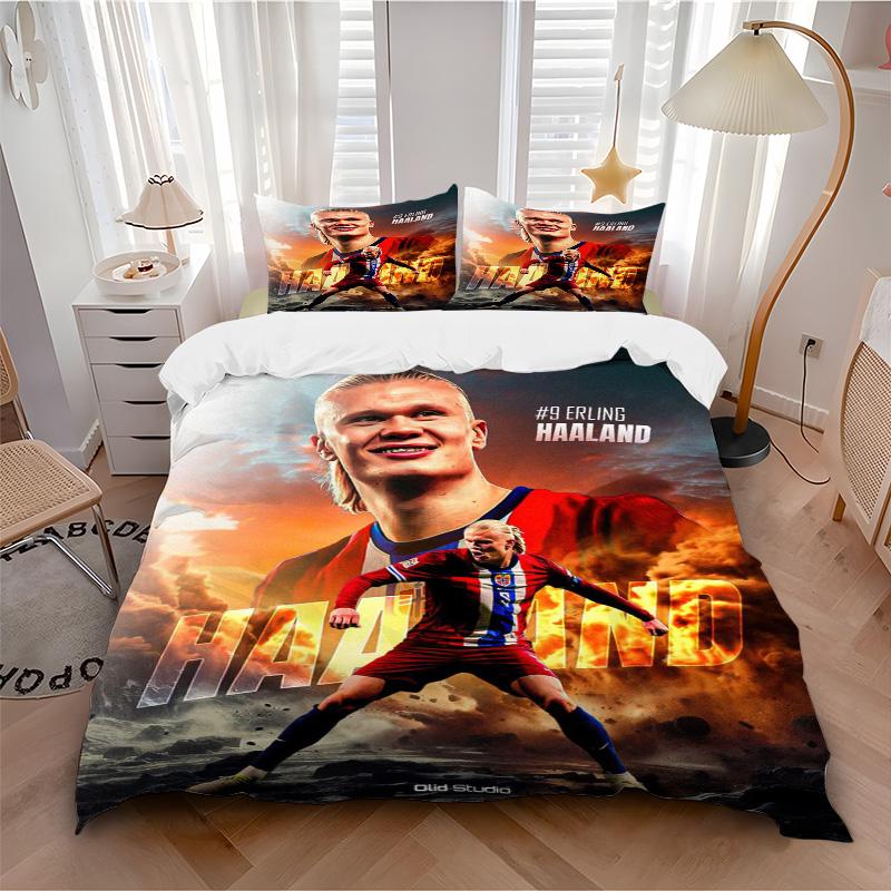 Haaland'S Firestorm Print 3Pcs Bedding Setduvet Cover With 2 Bedropillowcase Home Birthday Gift