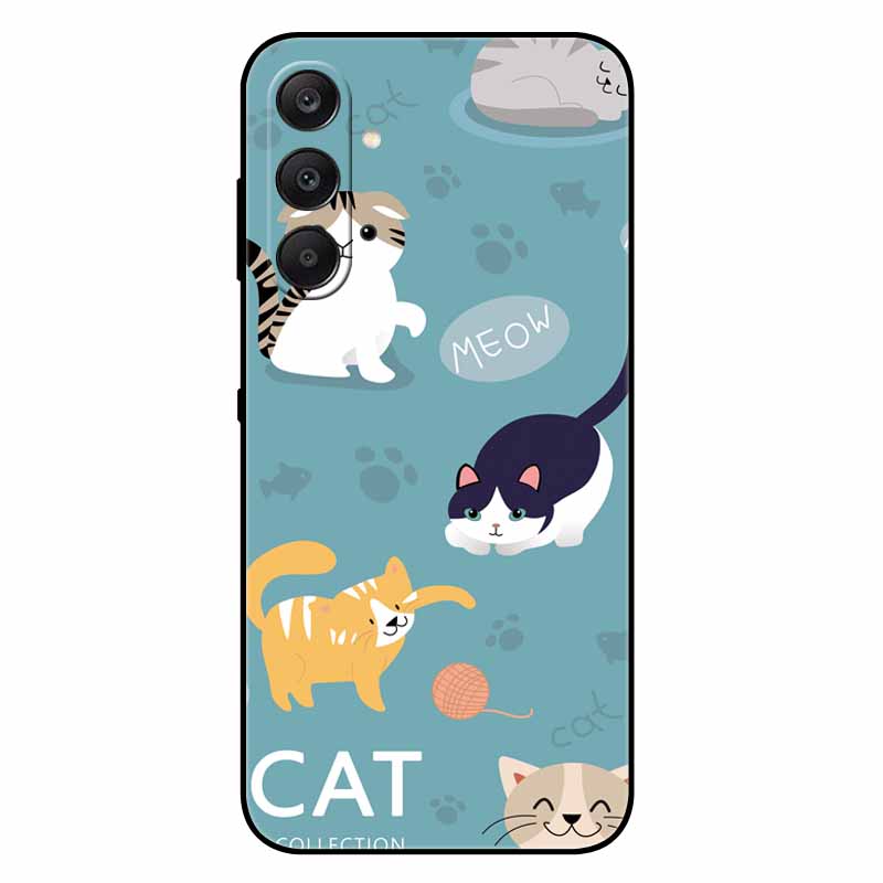 For SAMSUNG A17 5G Case TPU Soft Silicone Cover Space Wolf Shockproof Cover For Samsung GalaxyA17 5G Coque Cartoon Bumper A17 5G