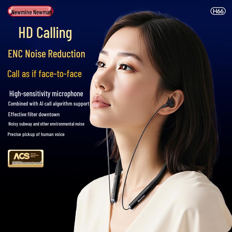 Newman H66 Neckband Sport Bluetooth Earbuds