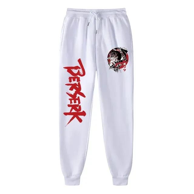Anime Berserk Print Sweatpants for Men Athletic Joggers Trousers Spring Fall Casual Fleece Pants with Pockets Cosplay Costume