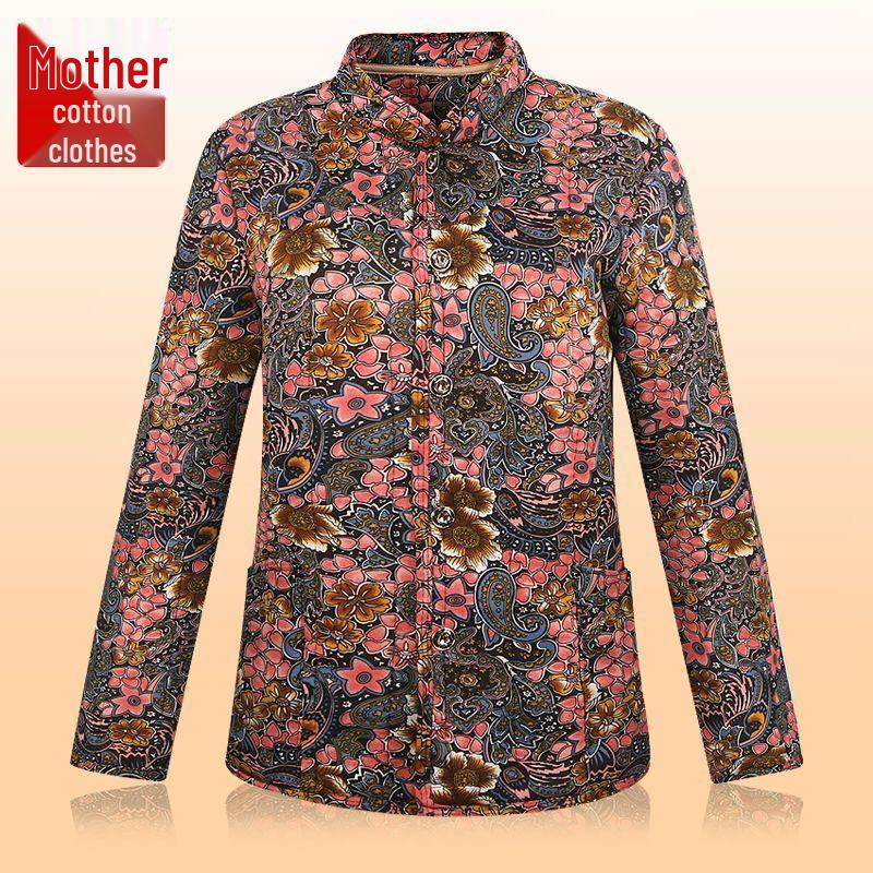 

Женское зимнее пальто большого размера с флисовой подкладкой - Теплая, толстая верблюжья пуховая хлопковая куртка для женщин среднего и пожилого возраста 4XL, 115-135 kg