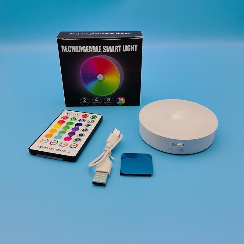 

RGB 16-кольоровий довговічний світлодіодний нічник з пультом для вечірок та винних шаф RGB 16-Color Remote + Button Type