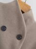 2024 Autumn/Winter Women's Two-Tone Wool Coat: European & American Street Fashion