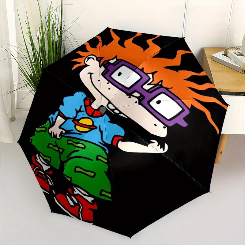 

Rugrats Automatic Opening and Closing Umbrella - Lightweight 3-Fold Design, Suitable for Fans, Travel, Daily Use - Official Product, Interesting Shape
