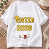 2026 New Cotton Tshirt Proud Sister Of The Class Of 2026 Graduation Season Slogan Print Crew Neck Short Sleeve Casual Top