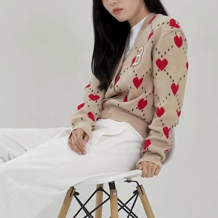 New MLB Sweaters Women's Beige Yellow 3FKCH0124-43BGS