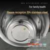 High-Temperature Resistant Stainless Steel Oil Basin with Lid - Kitchen & Commercial Use
