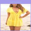 Hochwertige Damen Strandbekleidung Badeanzug Bikini Strandkleidung Überwurf Rock Für Sommer Stil