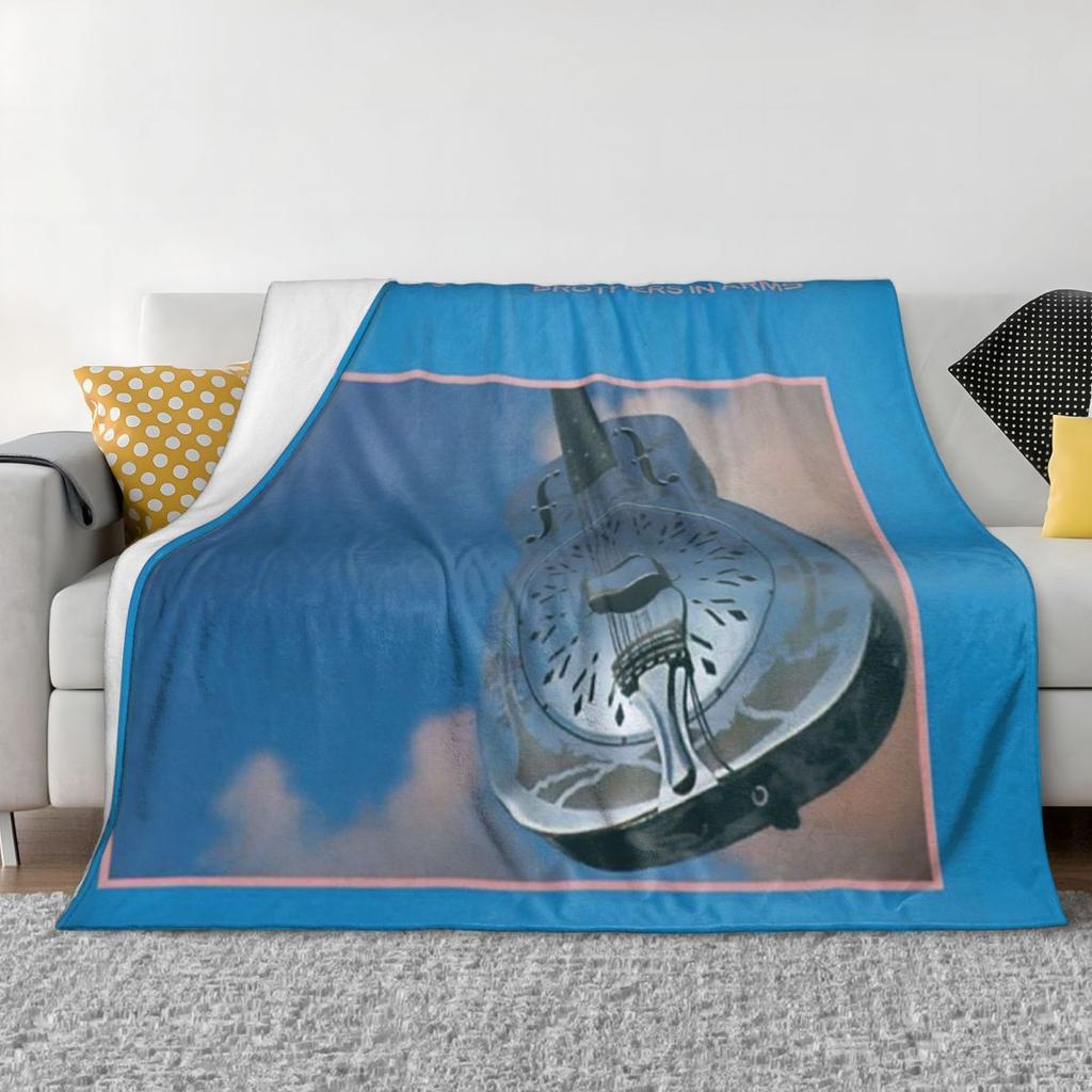 Dire Straits Brothers In Arms Album Cover Blanket Soft Warm Flannel Throw Blanket Cover for Bed Living room Picnic Travel Home