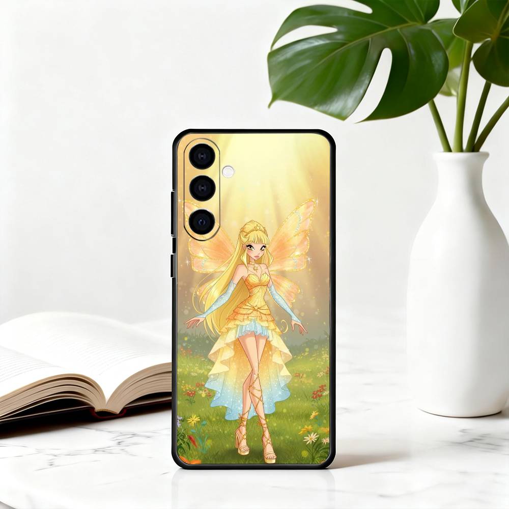 

Чехол для телефона Girl W-Winx Clubs WC для Samsung Galaxy A73, A72, A71, A70, A53, A52, A51, Других Мягкий Черный Чехол Samsung a72