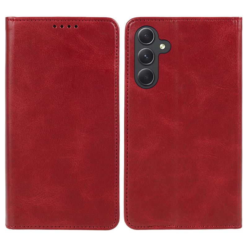 Für Samsung Galaxy A16 5G/A16 4G Hülle Leder Klapp Stoßfest Kalbsleder Textur Handyhülle