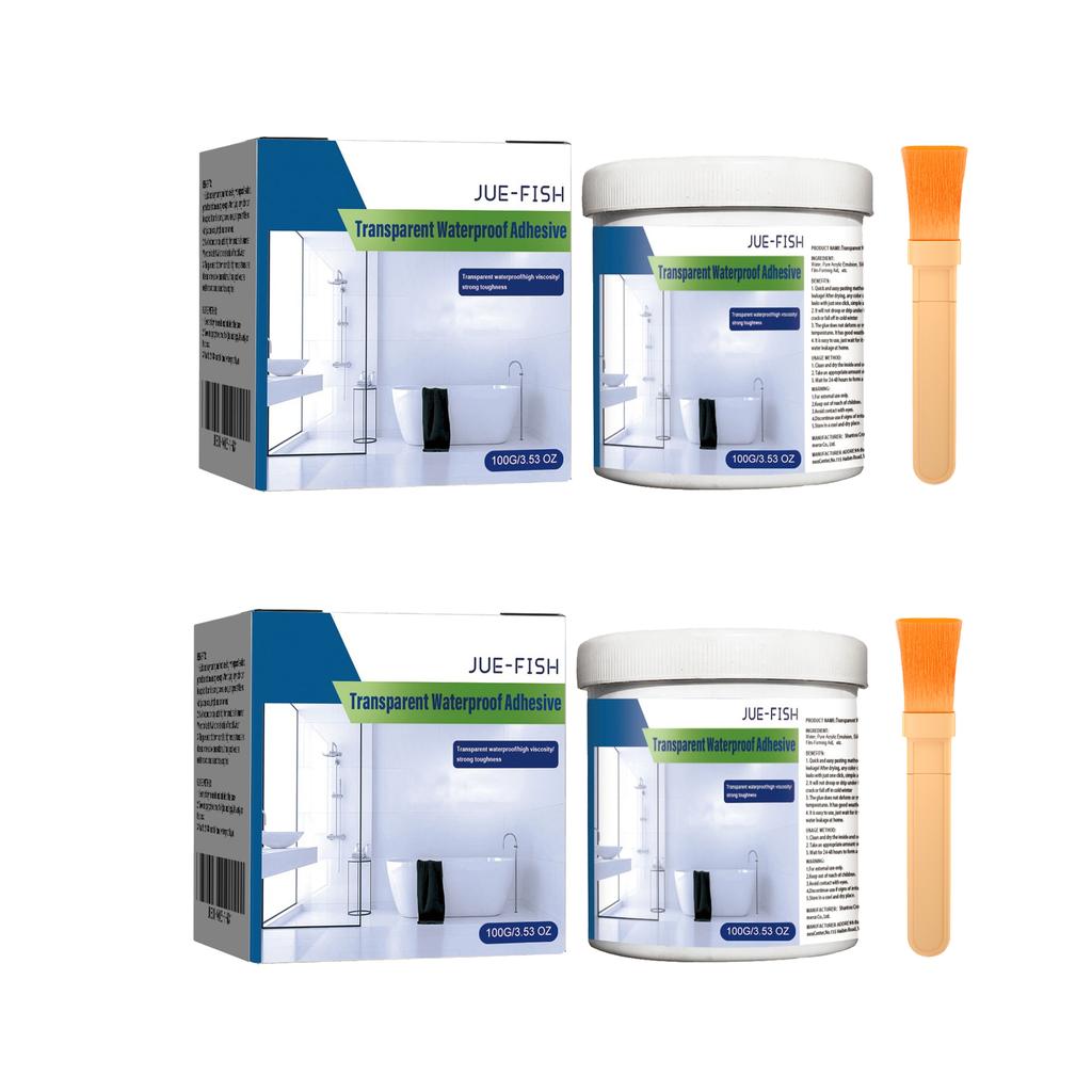 Transparent Waterproof Sealant Bathroom Balcony Roof Leak Repair Tiles Flexible Coating Crack Easy Apply All Weather Protection