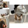 Fashionable Casual Striped Canvas Shoulder Bag For Everyday Use With Ample Space