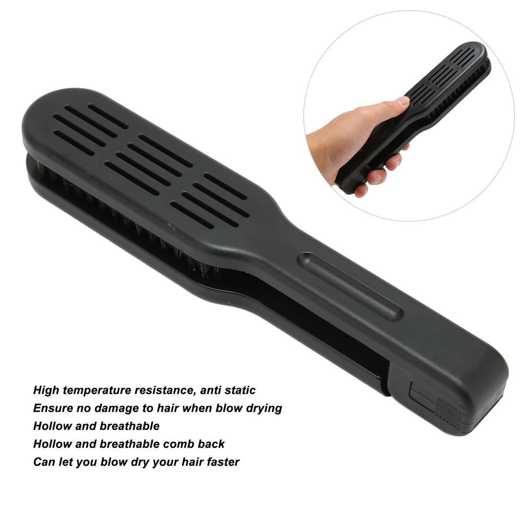 Hair Straightener Comb Prevents Static Nylon Bristles Hair Double Sided Brush for Smoothing and Straight Hair Styles