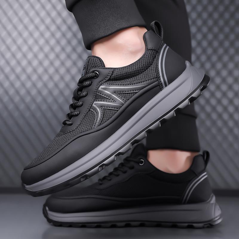 Fashion New Outdoor Footwear Men's Breathable Flats Leather Fashion Walking Shoes Men All-match Mens Sneakers Handmade Men Casual Shoes