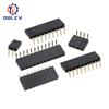 2.54mm Single Row Female Right Angle Pin Header Socket 1*2/3/4/5/6/7/8/9/10/20/40Pin Connector For Arduino