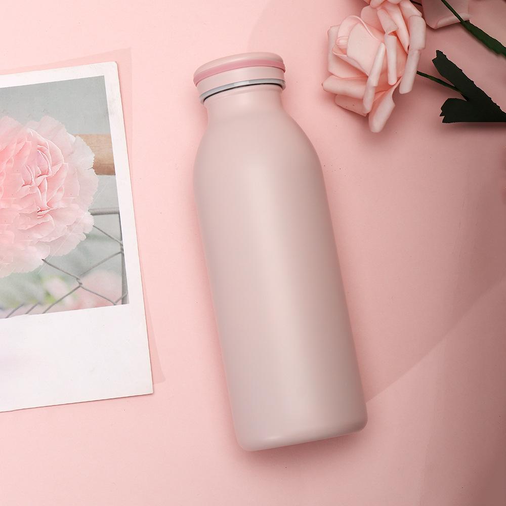 Fashion New High-Value Stainless Steel Milk Bottle Mini Double-Layer Thermos Cup Large Capacity 304 Coke Bottle