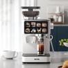 DESI Touchscreen Italian-American Smart Grind-and-Brew Semi-Automatic Coffee Maker for Cold & Hot Drinks In Office or Home.