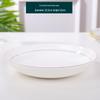 Gold-Trimmed Bone China Dinner Plate - Jingdezhen White Ceramic