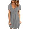 A Fashionable Solid-colored Loose Dress For Ladies