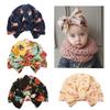Children  Soft Cotton Warm Hat Delicate Bowknot Cap for Autumn Winter