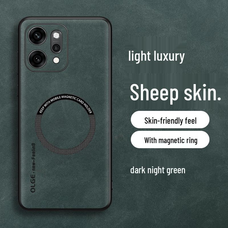 OPPO Reno14Pro Sheepskin Magnetic Case with Charging Ring