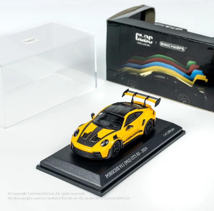 MINICHAMPS 1/64 Porsche 911 (992) GT3 RS Die-Cast Car Model Simulation Static Display Cars Collection Alloy Cars Model Boy Gift