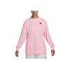 Nike Valentines Day Series Printed Back Round Neck Pullover Long Sleeve T-Shirt Women Tops Pink FD9933-690