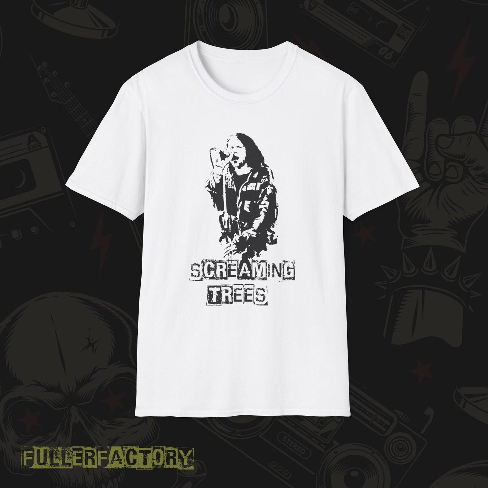 Mark Lanegan T-Shirt, Screaming Trees Graphic Tee, Minimalist Grunge Art, Alternative Rock Shirt, Original Music Illustration S