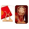 Handmade Chinese Wedding Fan: Double Circle Champagne Xiuhe Bride Fan DIY Kit