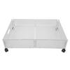 Under Bed Storage Organizer with Wheels Stainless Iron Pull Out Design Detachable Space Saving Storage Drawer for Clothes Shoe