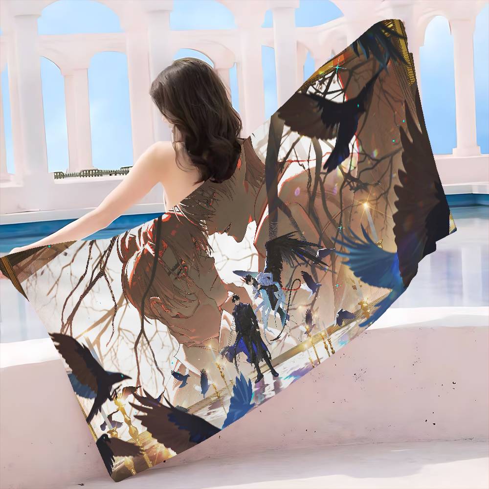 Anime Omniscient R-Reader V-Viewpoint Microfiber Blanket Quick Drying Beach Towels Printing Super Absorbent Pool Towel Blanket