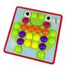 American Early Education Mushroom Peg Puzzle: Large Particle Button Toy for Children's Color Recognition and Enlightenment