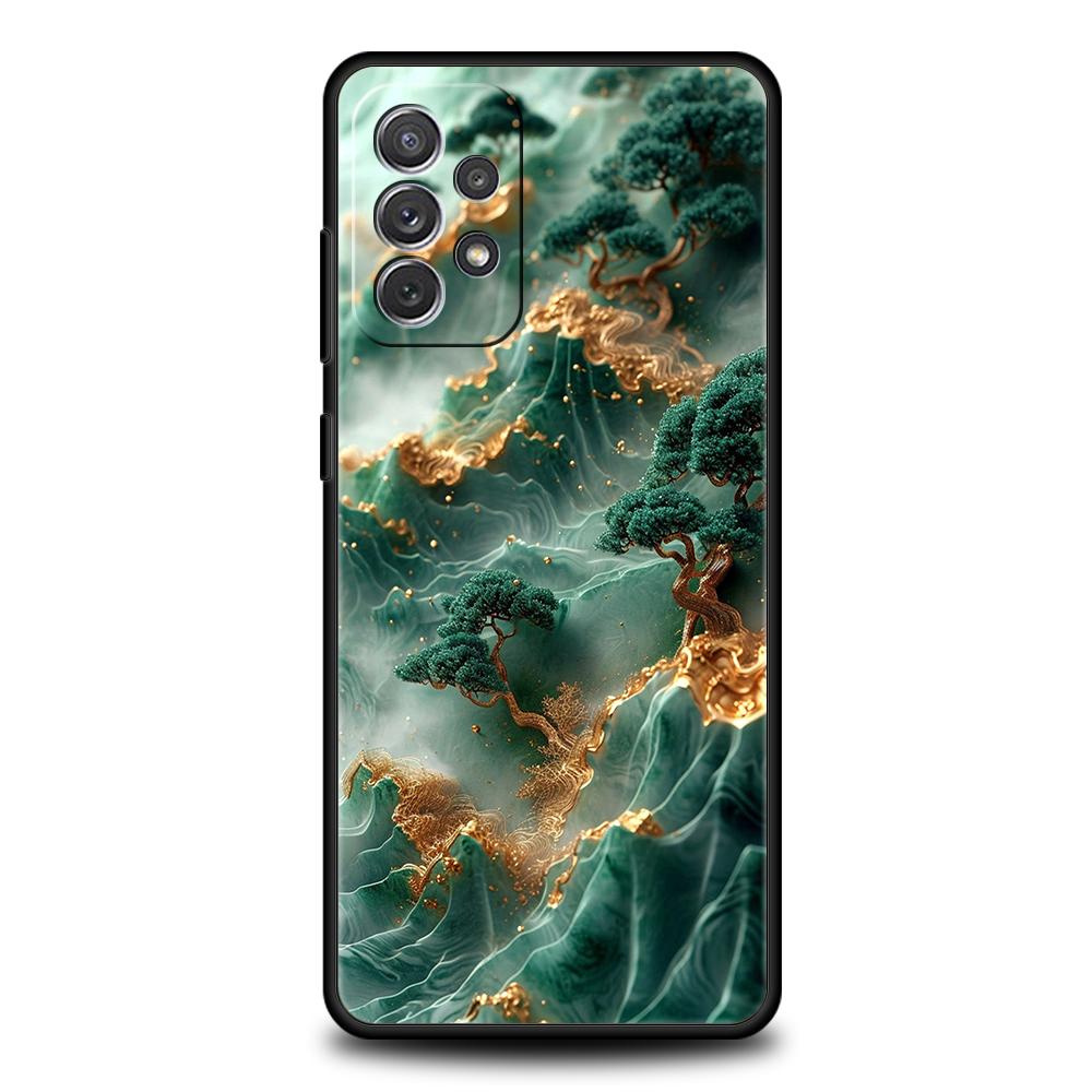 Landschaftsmalerei Handyhülle für Samsung Galaxy A15 A14 A25 A54 A34 A51 A71 A72 A73 A32 A52 A52S A11 A21S A31 A41 5G Weiche Hülle