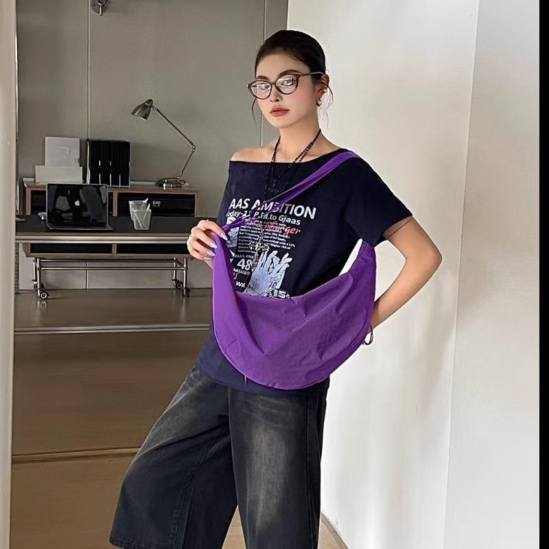 Single-shoulder Dumpling Bag for Women Lightweight and Sporty Crossbody Bag Casual and Minimalist Tote Bag