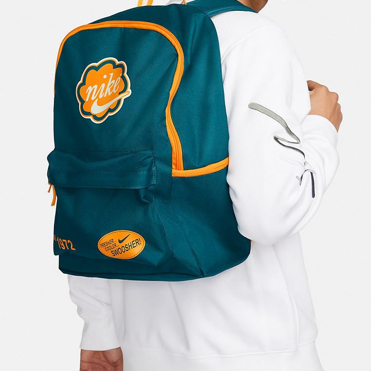 Nike Fabric Backpack Regular Unisex Crystal Cave Water Duck Cyan/Sundial Yellow FB2841-381