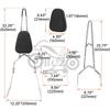 Harley 883 XL1200 Pointed Bow Passenger Backrest & Luggage Rack (2004-2013)