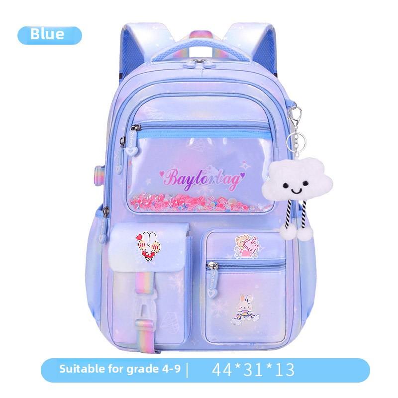 Kawaii School Backpack for Girls Elementary School Bag for Students Children Gift Pink Purple Bookbag Primary Girls Schoolbag