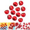 ORFOFE 12-teiliges Miniatur-Tomatenmodell, 0,85 Zoll künstliche Tomatendekoration, Simulationsfrucht, Puppenhaus-Anhänger, Kleine Artikel-Ausstellung