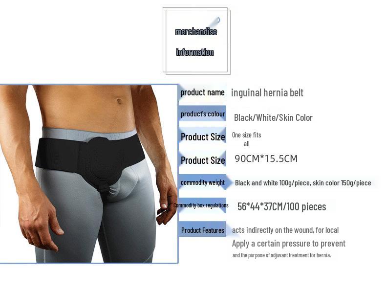 Inguinal Hernia Support Belt for Adults (Left or Right Side)