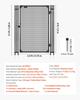 Pool Fence Gate, 1.2 X 0.75 M Inground Swimming Pool Fences Gate, Outdoor Security Fencing Door Kit with Metal Latch, 352 Gsm Teslin PVC Mesh, Round