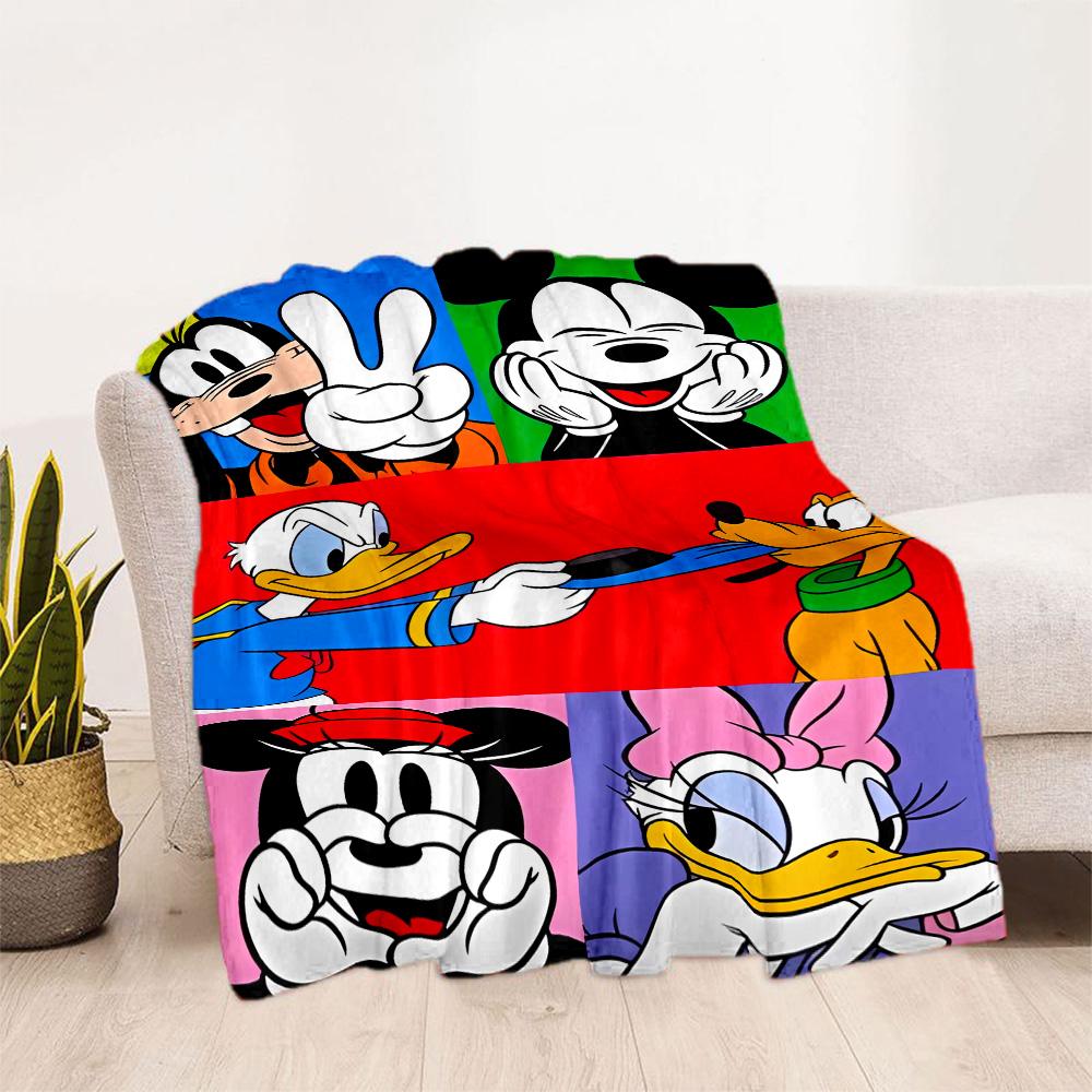 Classic Disney Characters Flannel Blanket-Soft and Suitable for Sofas,Beds,Offices,Travel,All Seasons,Great Gift for Holidays and Birthdays.